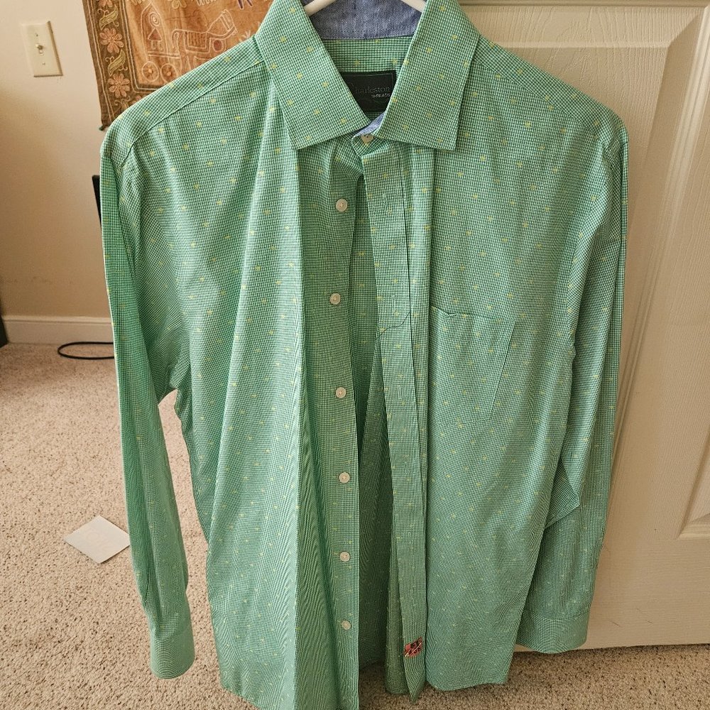 Spring Green Charleston Threads Button Down.